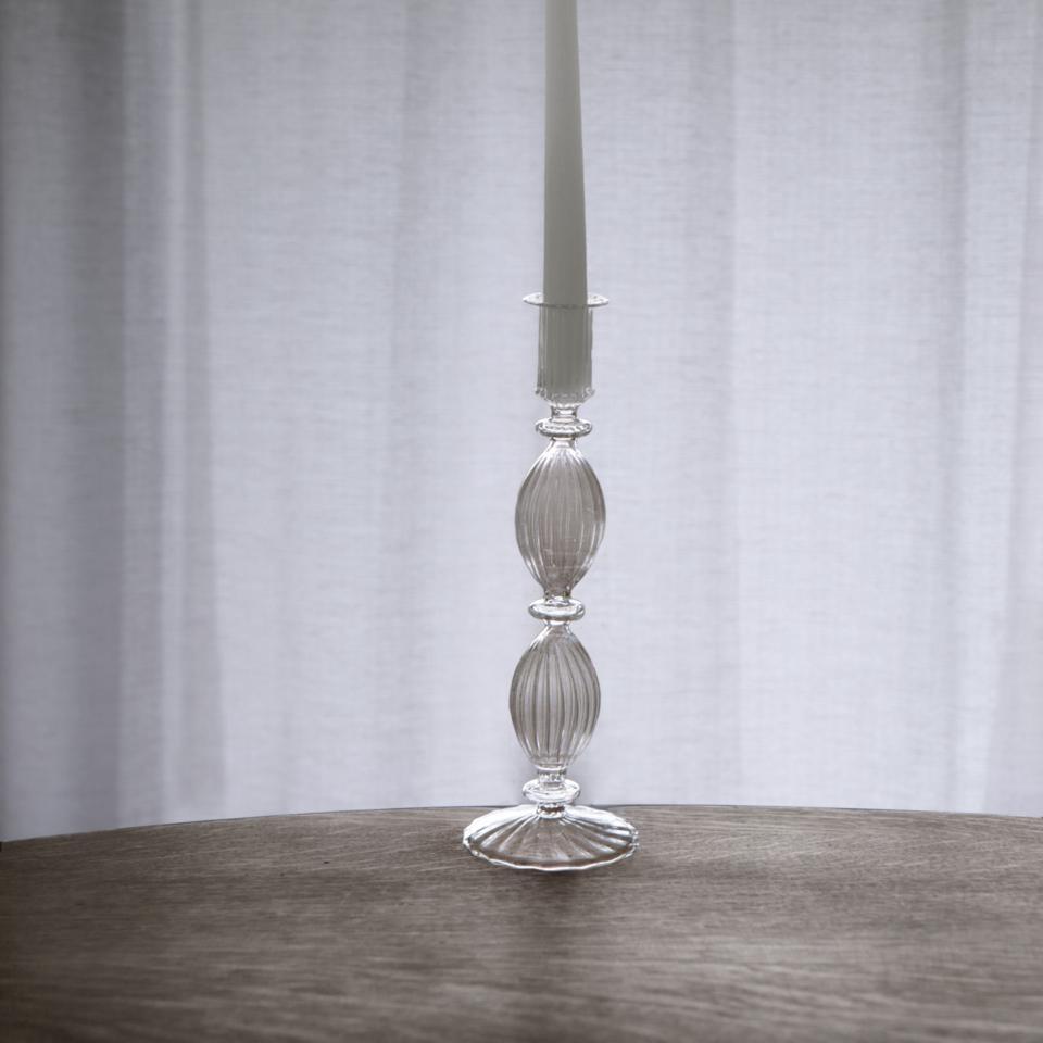 Cambridge Beryl 10" Candlestick Holder Set of 2 (Clear)