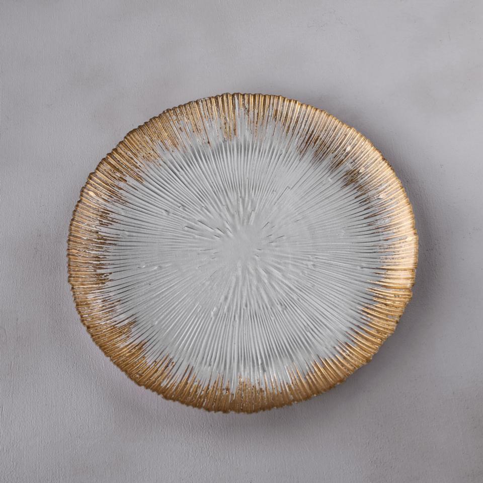 Radiant Charger Plate (Clear and Gold)
