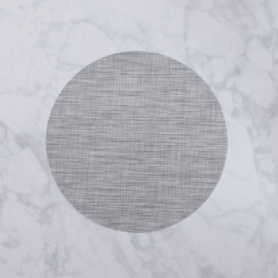 Round Woven Placemats Set of 4 (Grey)