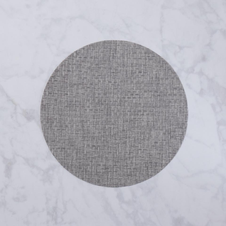 Round Woven Placemats Set of 4 (Charcoal)