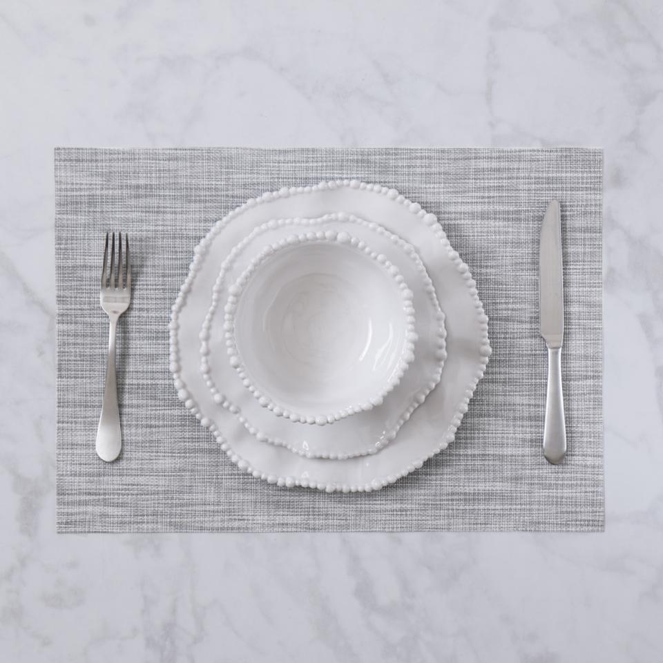 Rectangular Woven Placemats Set of 4 (Grey)