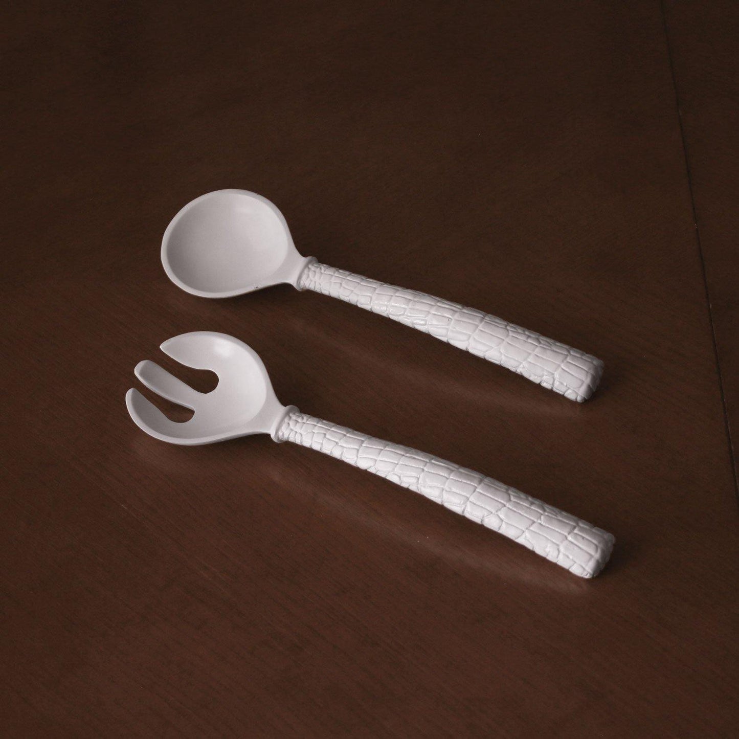 Croc Salad Servers (White)