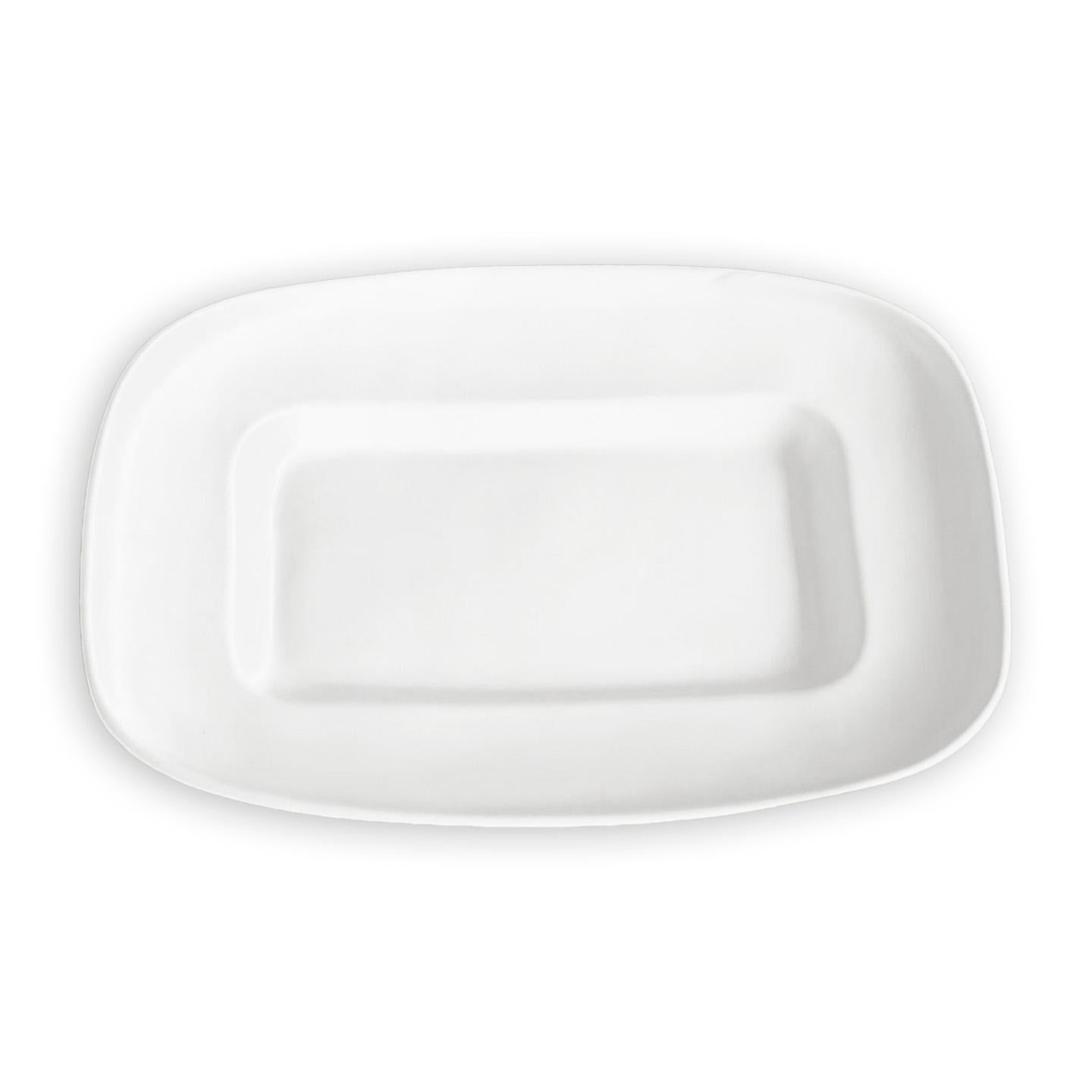 VIDA Nube Medium Rectangle Platter (White)
