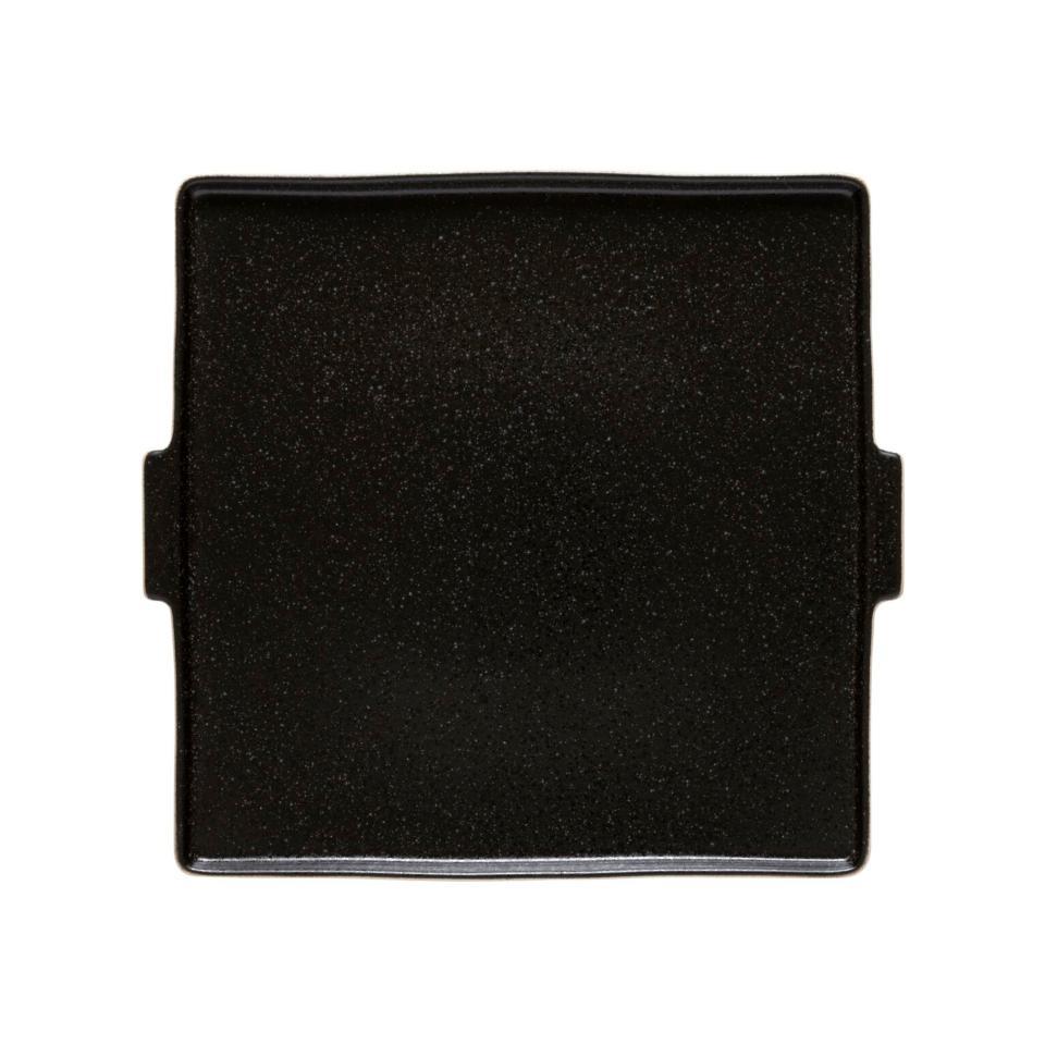 Square Serving Plate 12", Latitude black