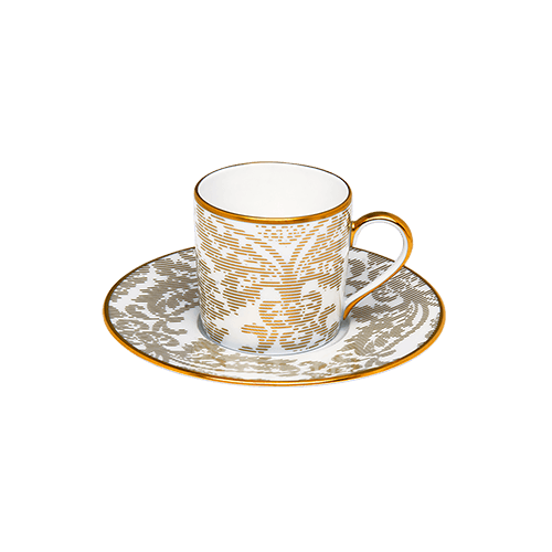 Set of 2 Coffee Cups & Saucers