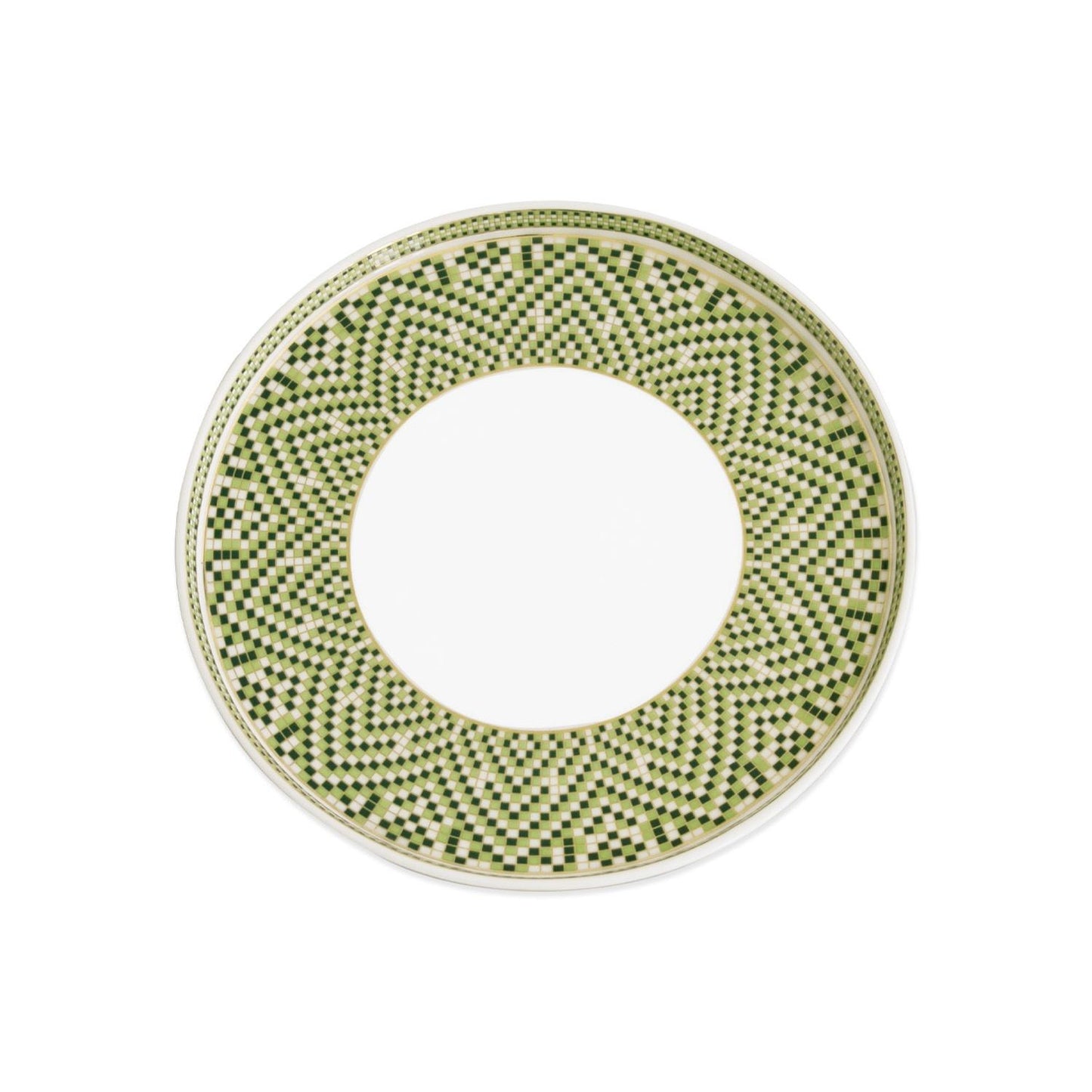 Ravenna Salad Plate Set of 4 Green & Gold