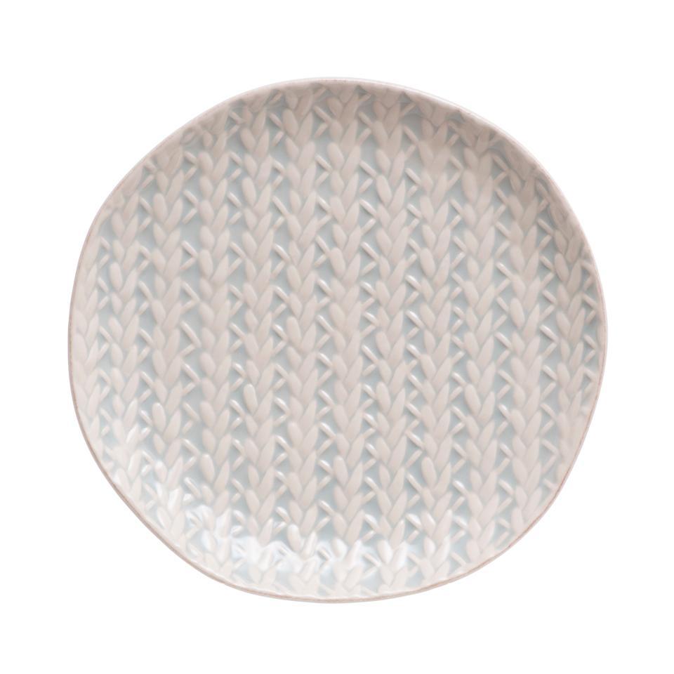 Cantaria Cable Weave Salad Set - Sheer Blue