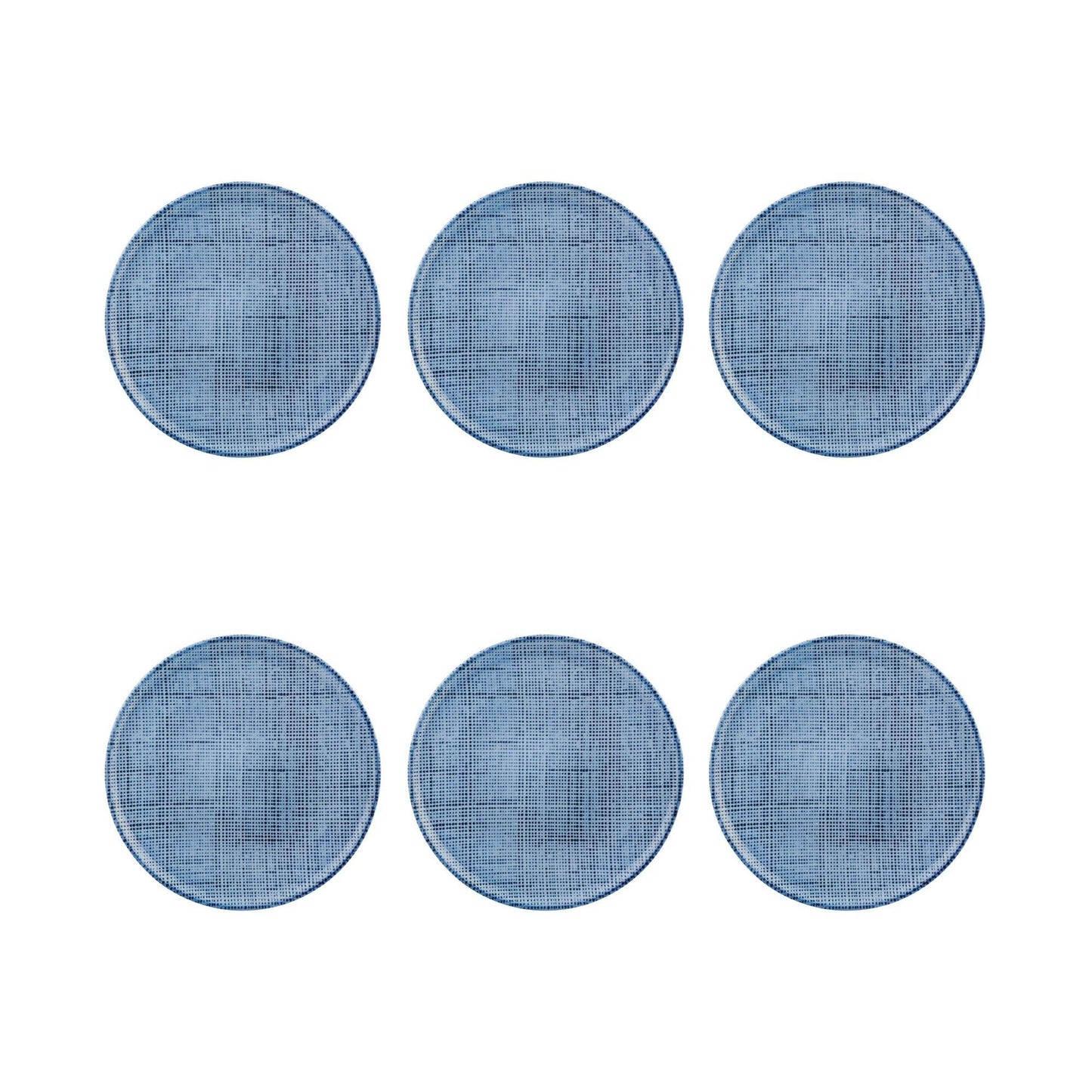 Dinner Plate Blue, set of 6