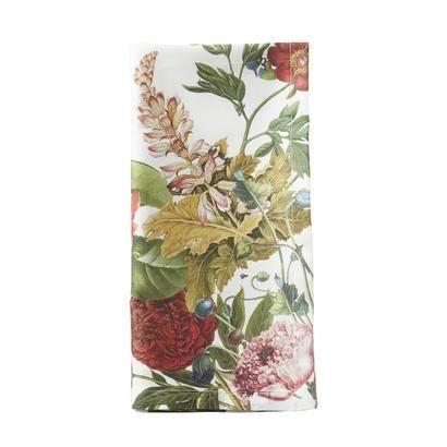 Field of Flowers Napkin - White