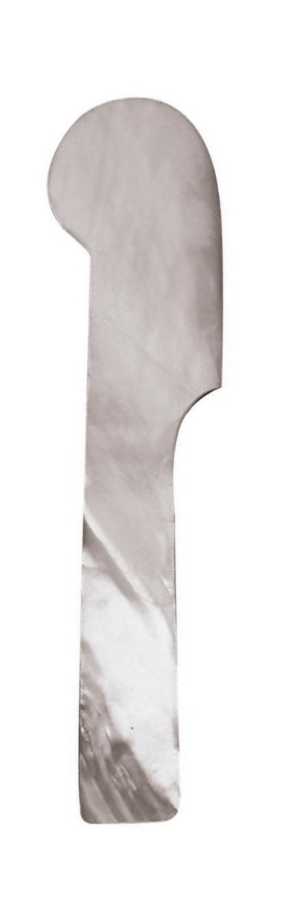 DISCONTINUED-Caviar Spatula Mother of Pearl 4 in