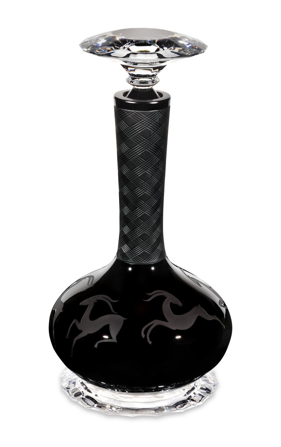 Gazelle Case with Engraved Decanter