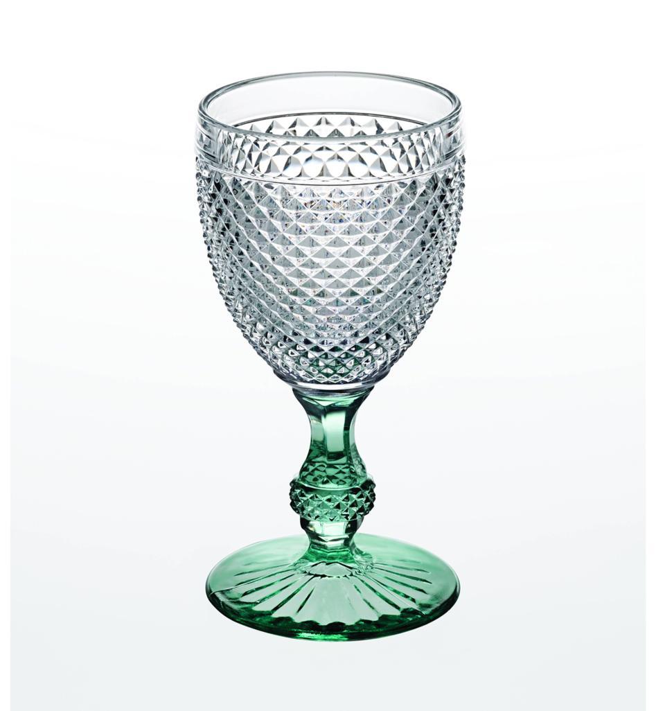 Goblet with Mint Stem