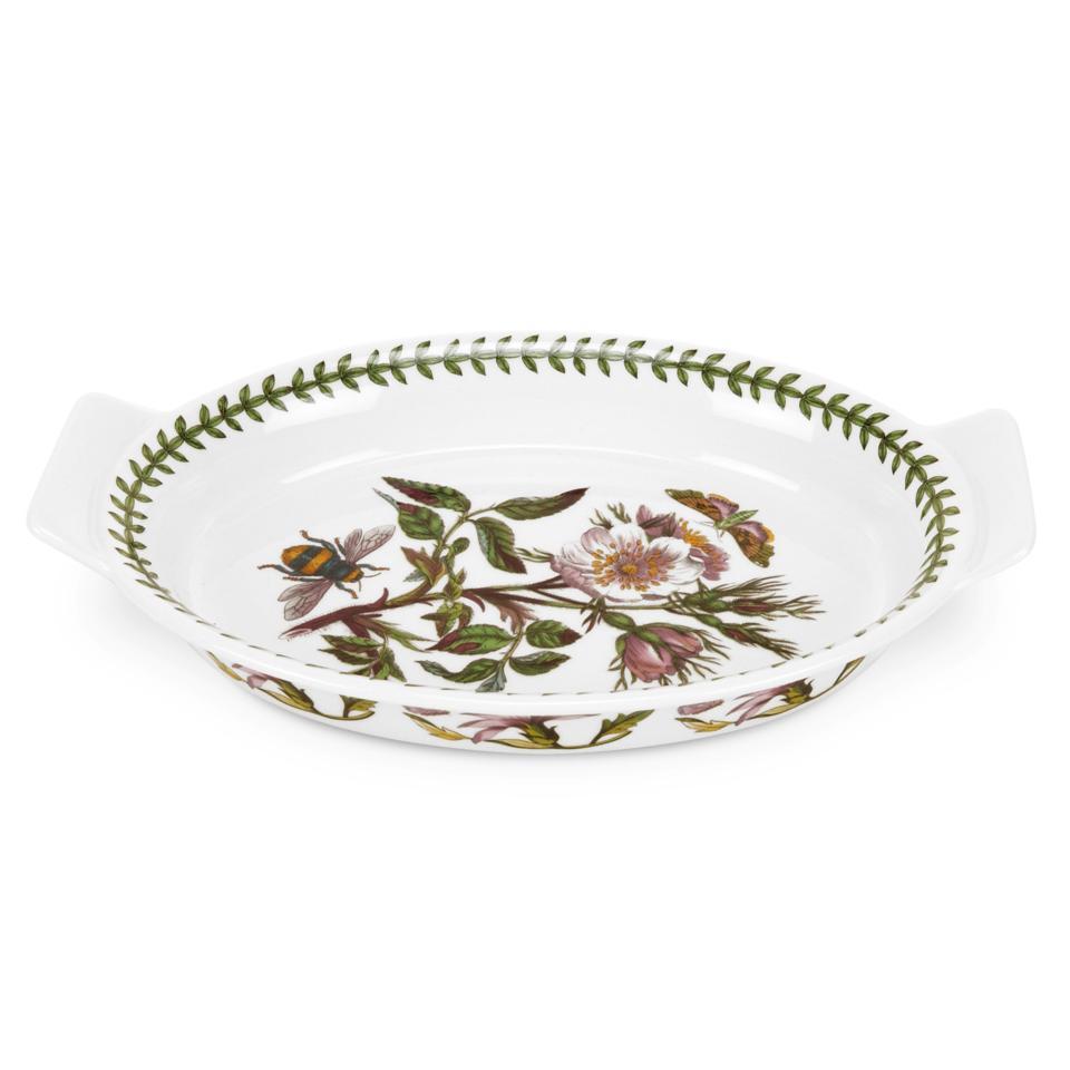 Dog Rose Medium Oval Gratin Dish