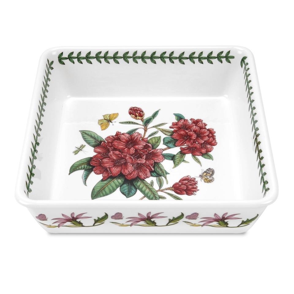 Rhododendron Square Dish