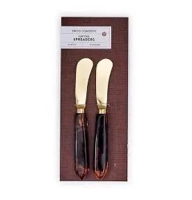 Spreader Totoise Swirl s/2 by Two''s Company