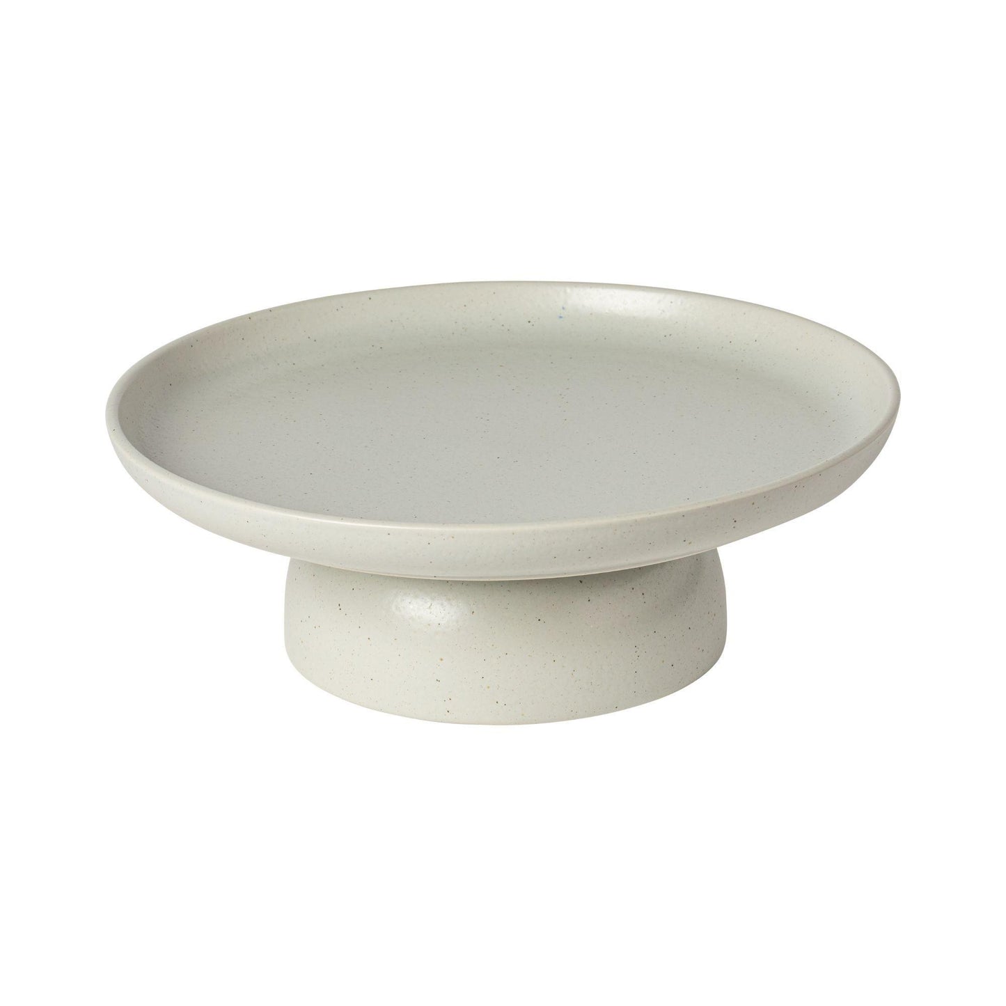 Footed plate, Oyster Grey