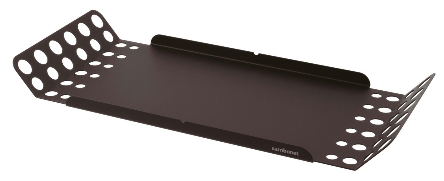 Tray Large 18 1/4 x 8 1/8 " x1 1/2 " H S/Steel Black Painted