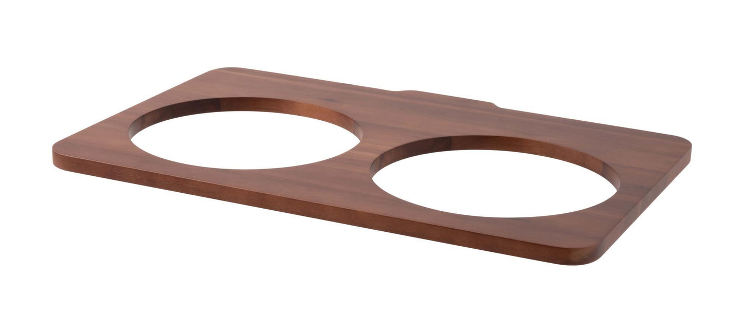 Shelf for 2 Bowls Acacia Wood