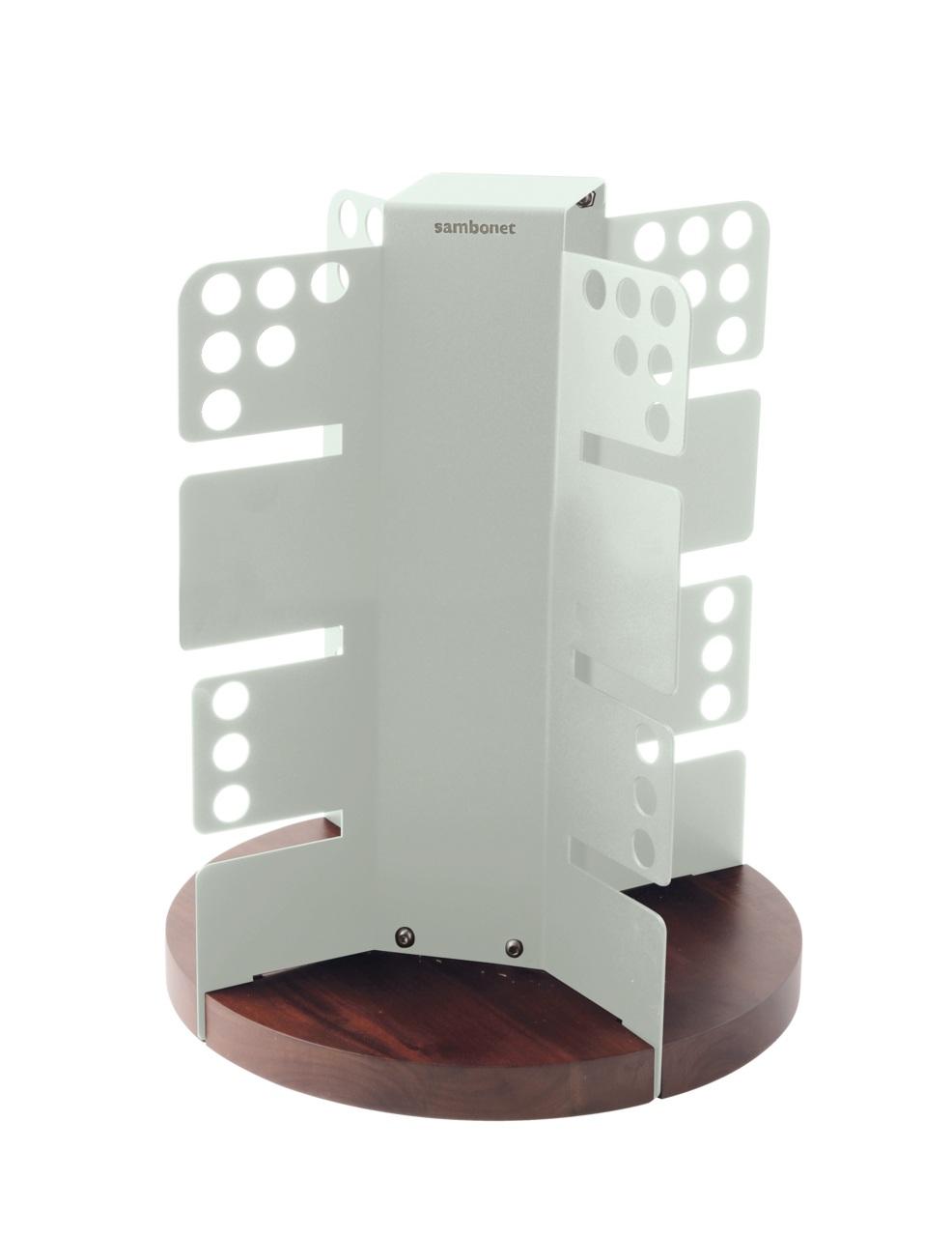 Tower/Multilevel Rack/Holder 13 3/8" x 13" 16 1/2" H S/Steel Grey Painted