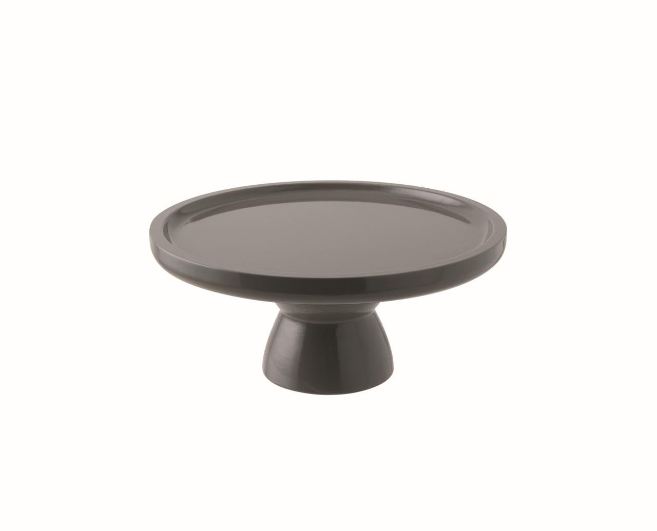 Stand 4 3/8" D, 4 3/8" H S/Steel Dark Grey Lacquer