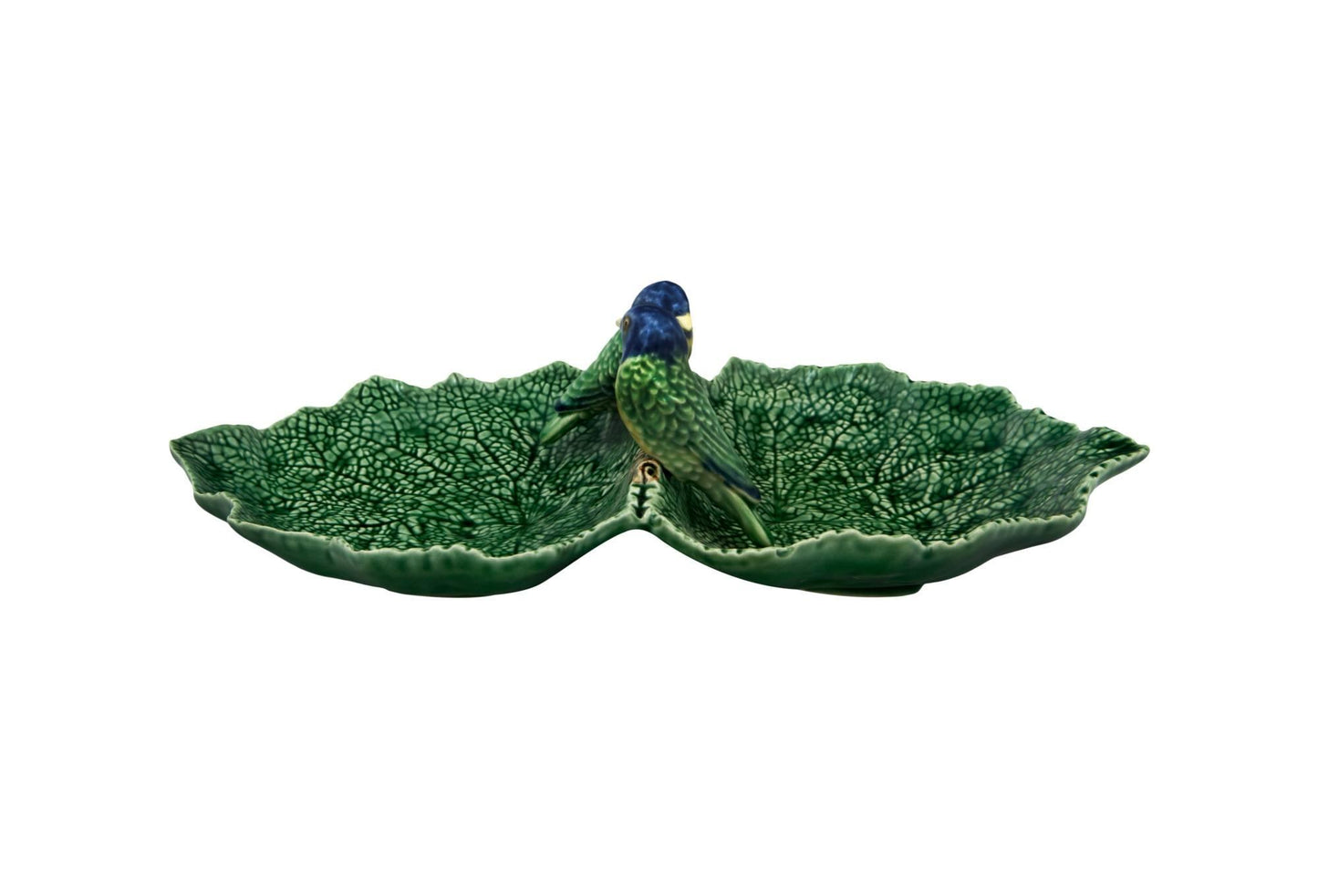Double Leaf with Blue Birds13"