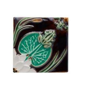Tile Frogs With Waterlily