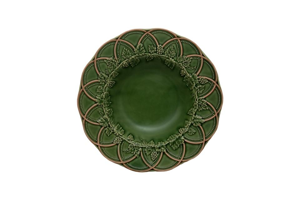 Pasta Plate Green/ Brown, Set of 2