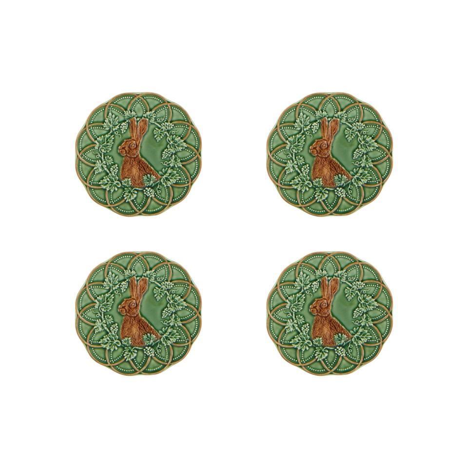 Bread and Butter Plate Hare, Set of 4