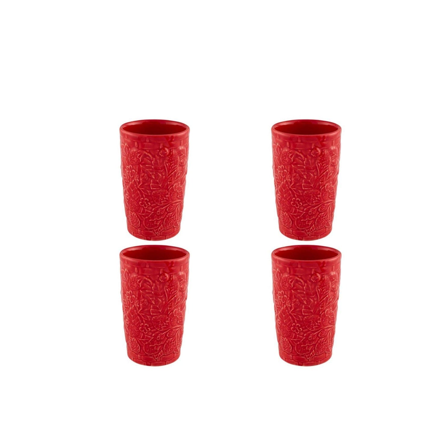 Highball Tumbler Strawberries, Set of 4