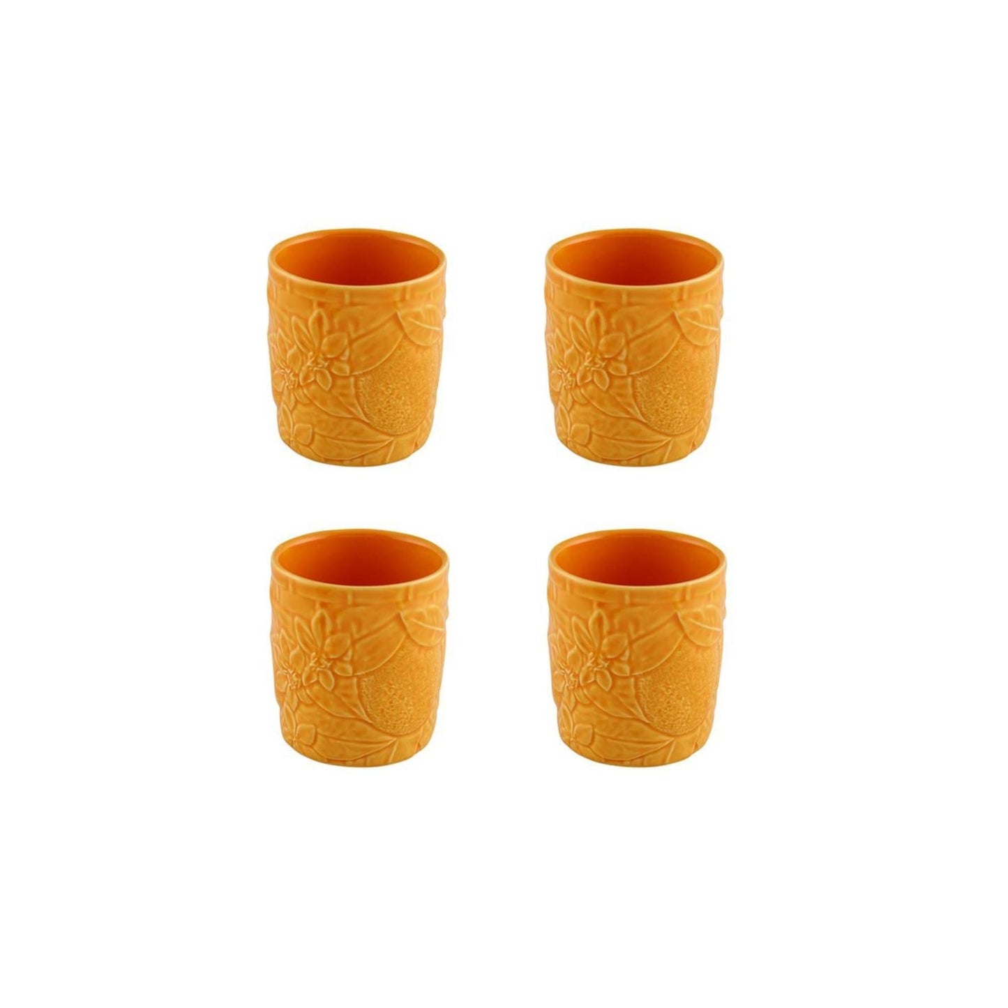 Old Fashion Tumbler Oranges, Set of 4