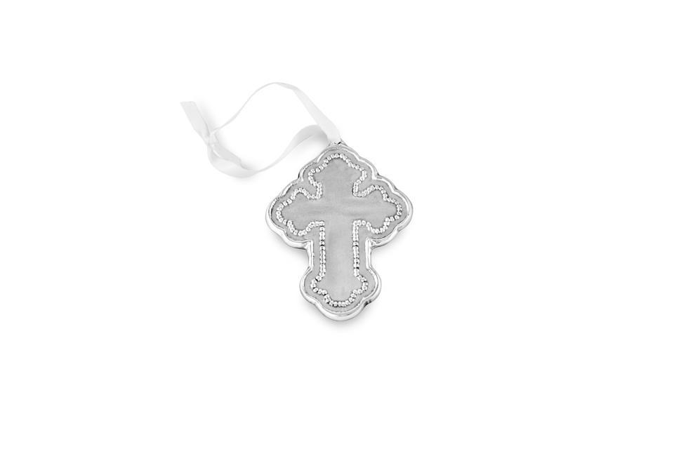 Pearl Cross Ornament