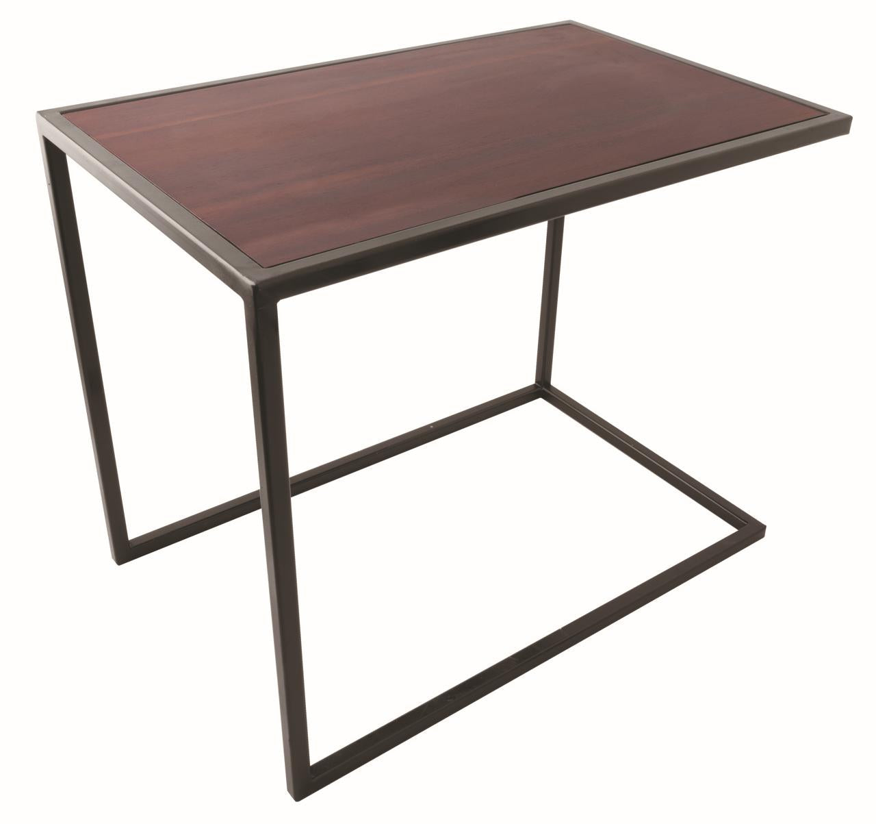 Buffet Frame/Riser Medium 10 3/8" H Metal/Acacia Wood
