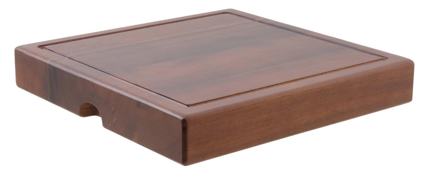 Cutting/Serving Board 12 5/8" x 12 5/8" x 2" H Acacia Wood