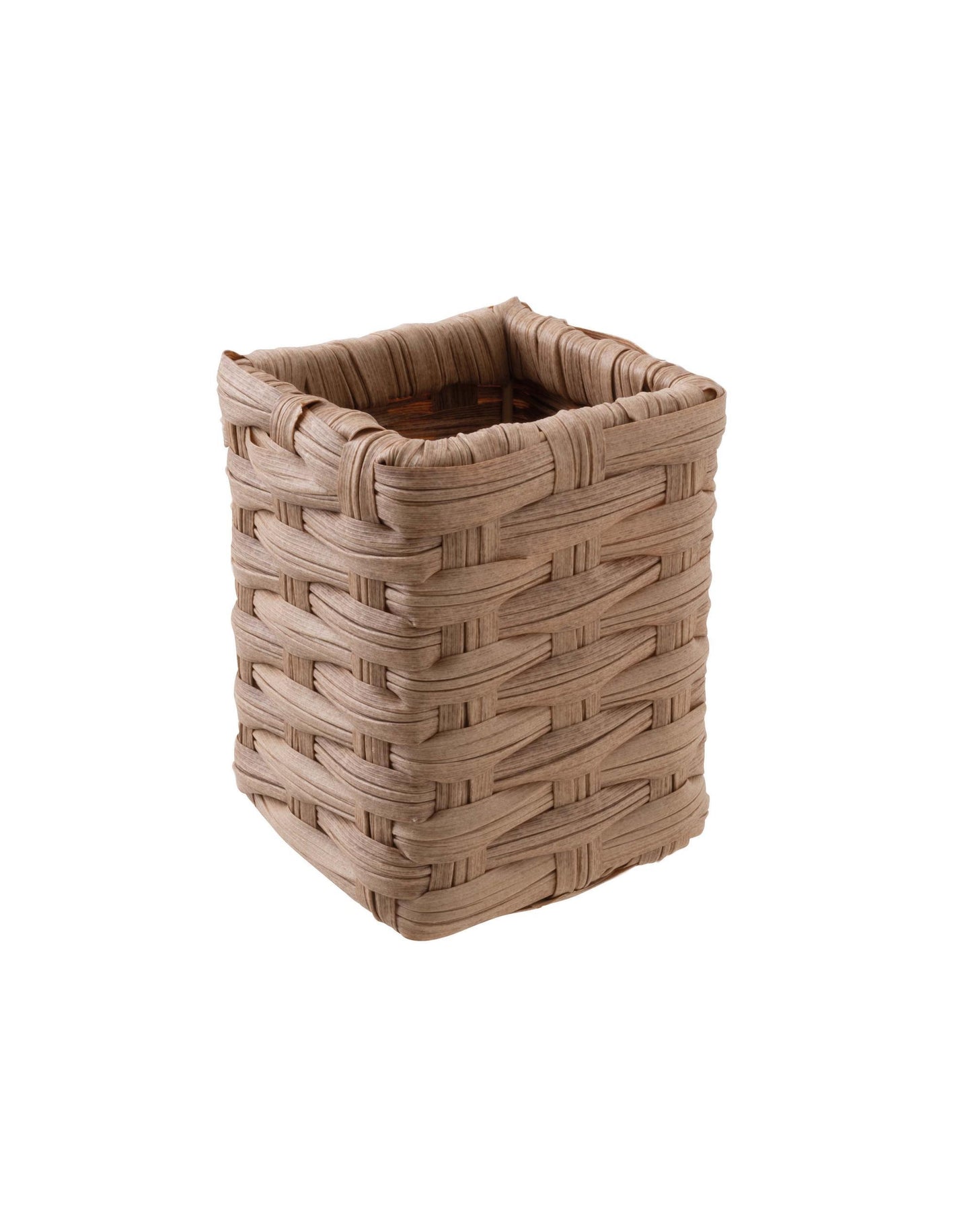 Container 4 3/8" x 4 3/8" x 5 1/2" H Acacia Wood