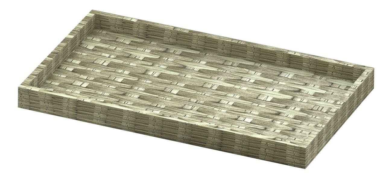 Tray 13" x 10 5/8" x 1 5/8" H Acacia Wood