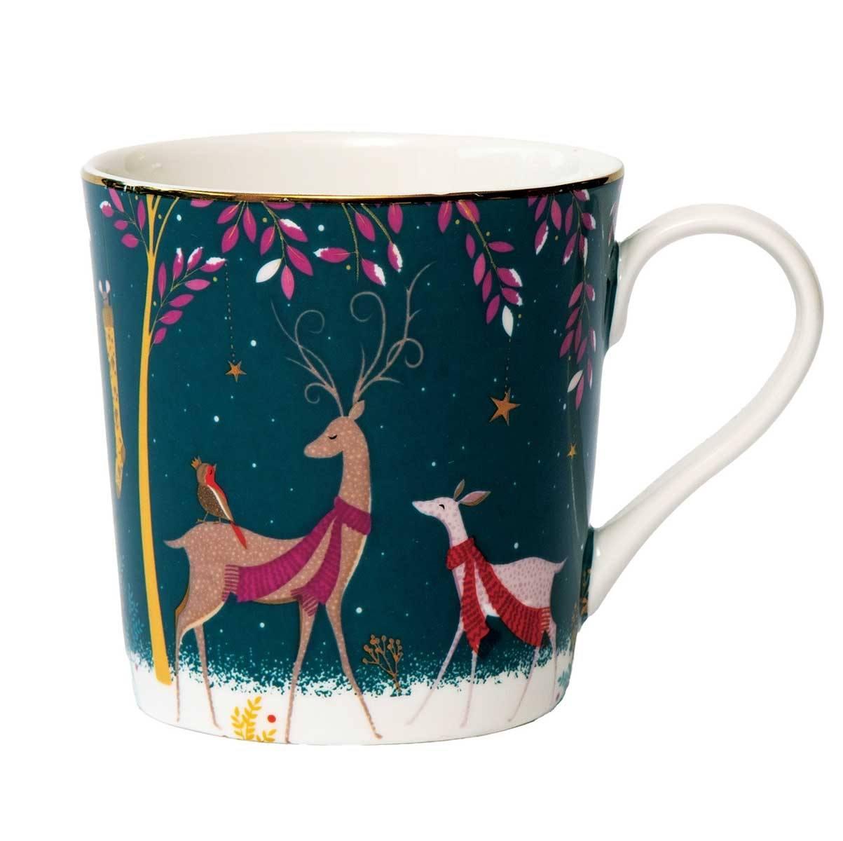 Mug 12Oz. Deer & Robin