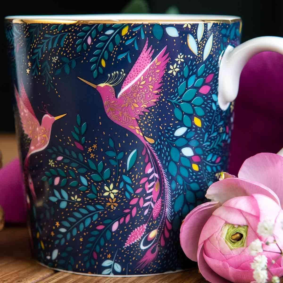 Mug 12Oz. Hummingbird Blue