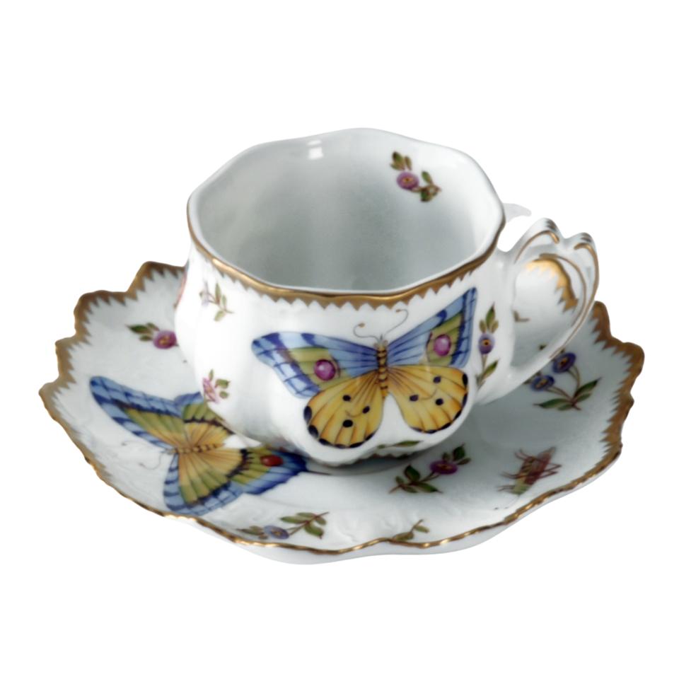 Ruffled Cup and Saucer