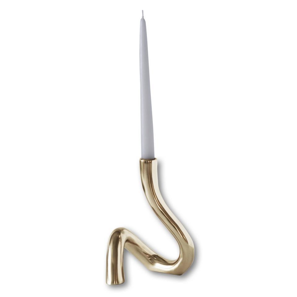 Serpente 8" Candlestick (Gold)