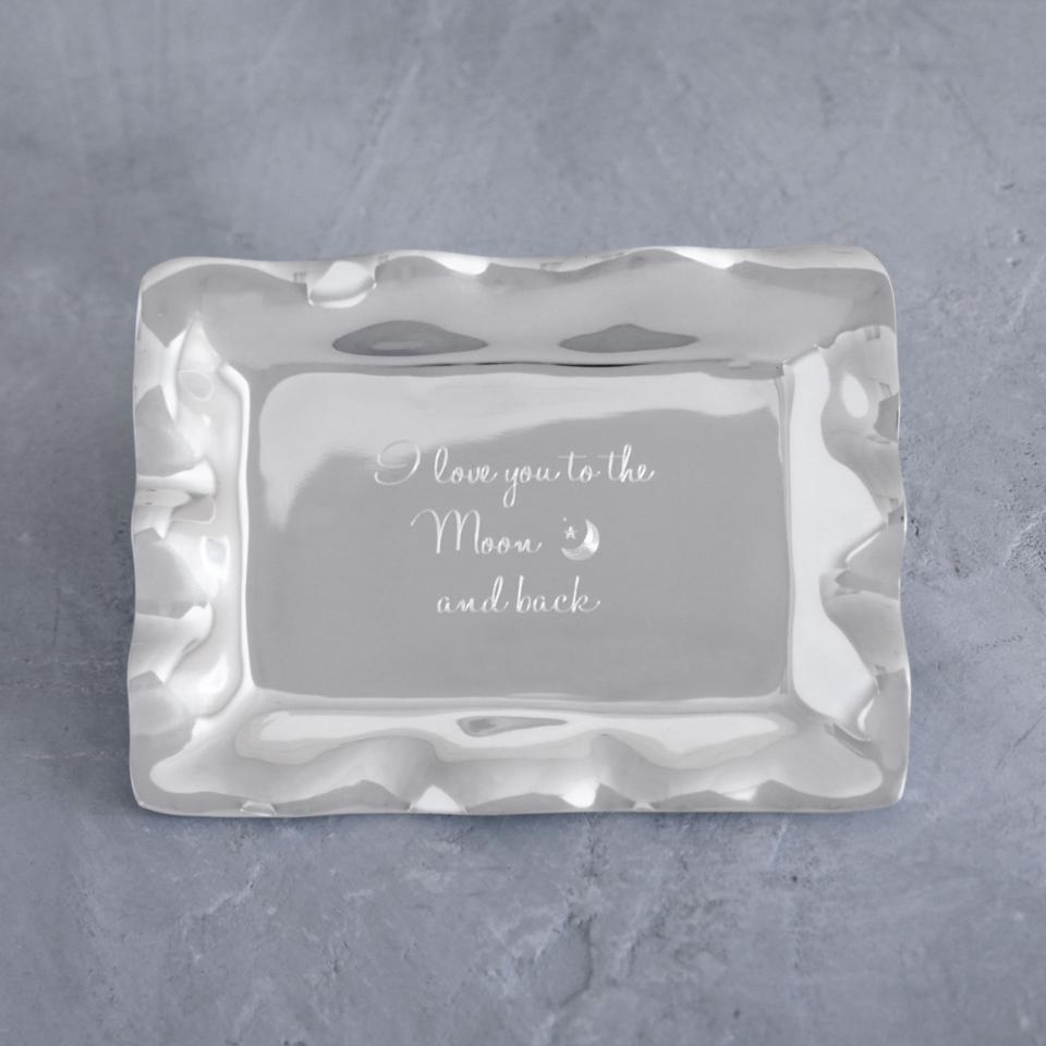 Vento Engraved Tray " Love you to Moon back"