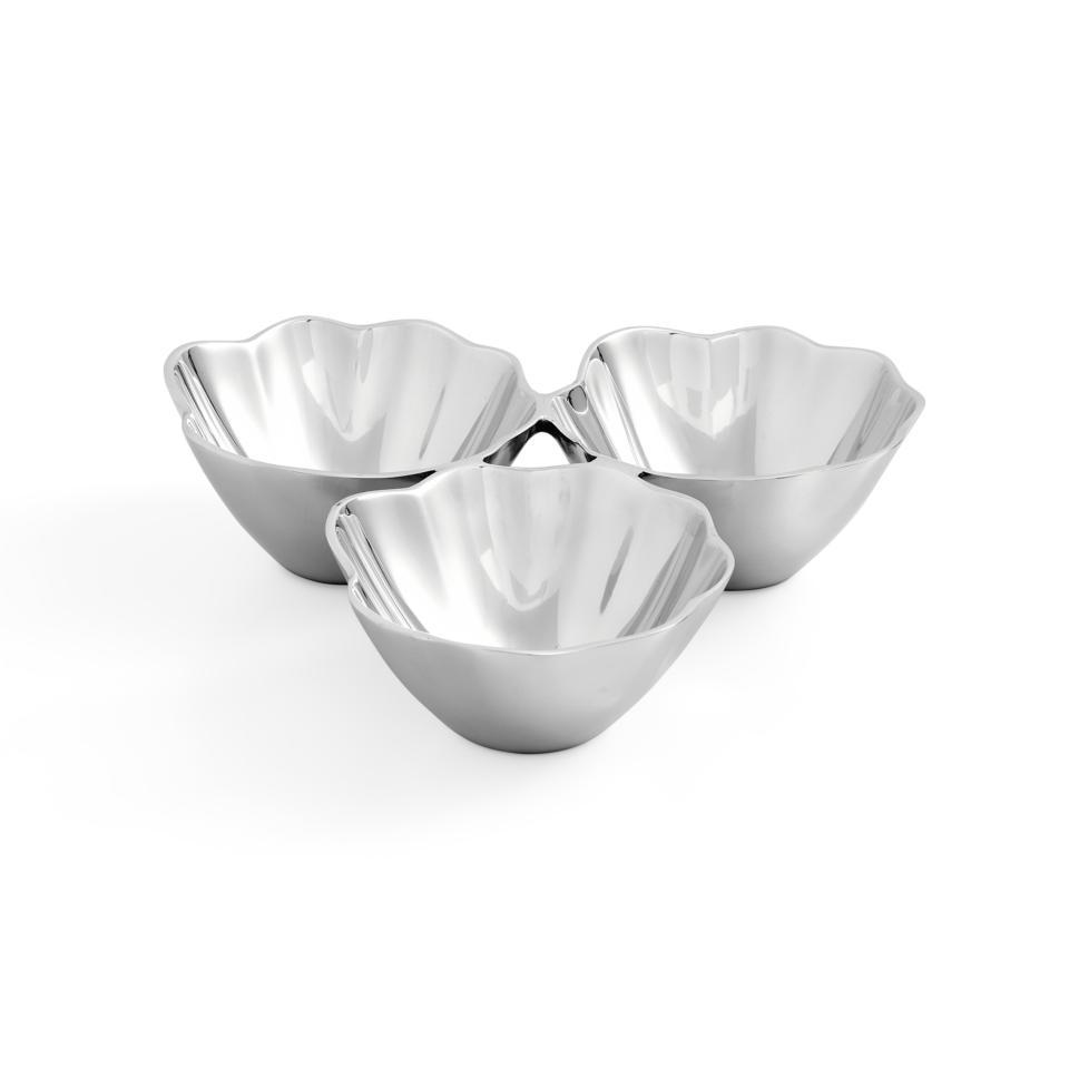 3 Part Condiment Tray 11" Alloy