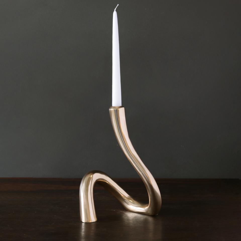 Serpente 11" Candlestick (Gold)