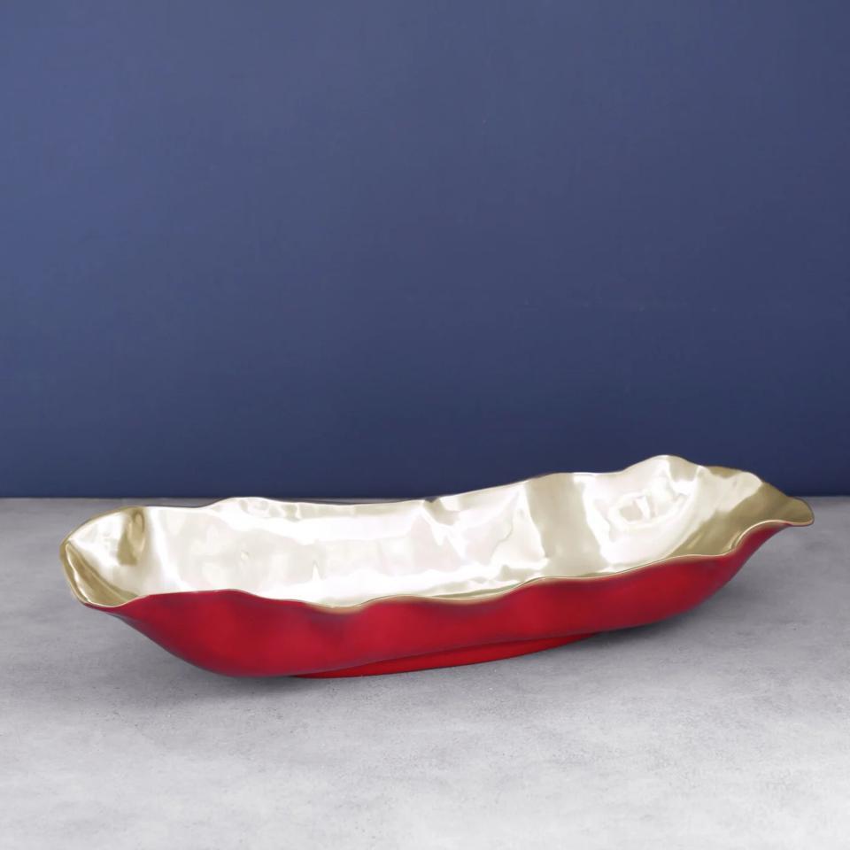 Vento Long Centerpiece (Red and Gold)