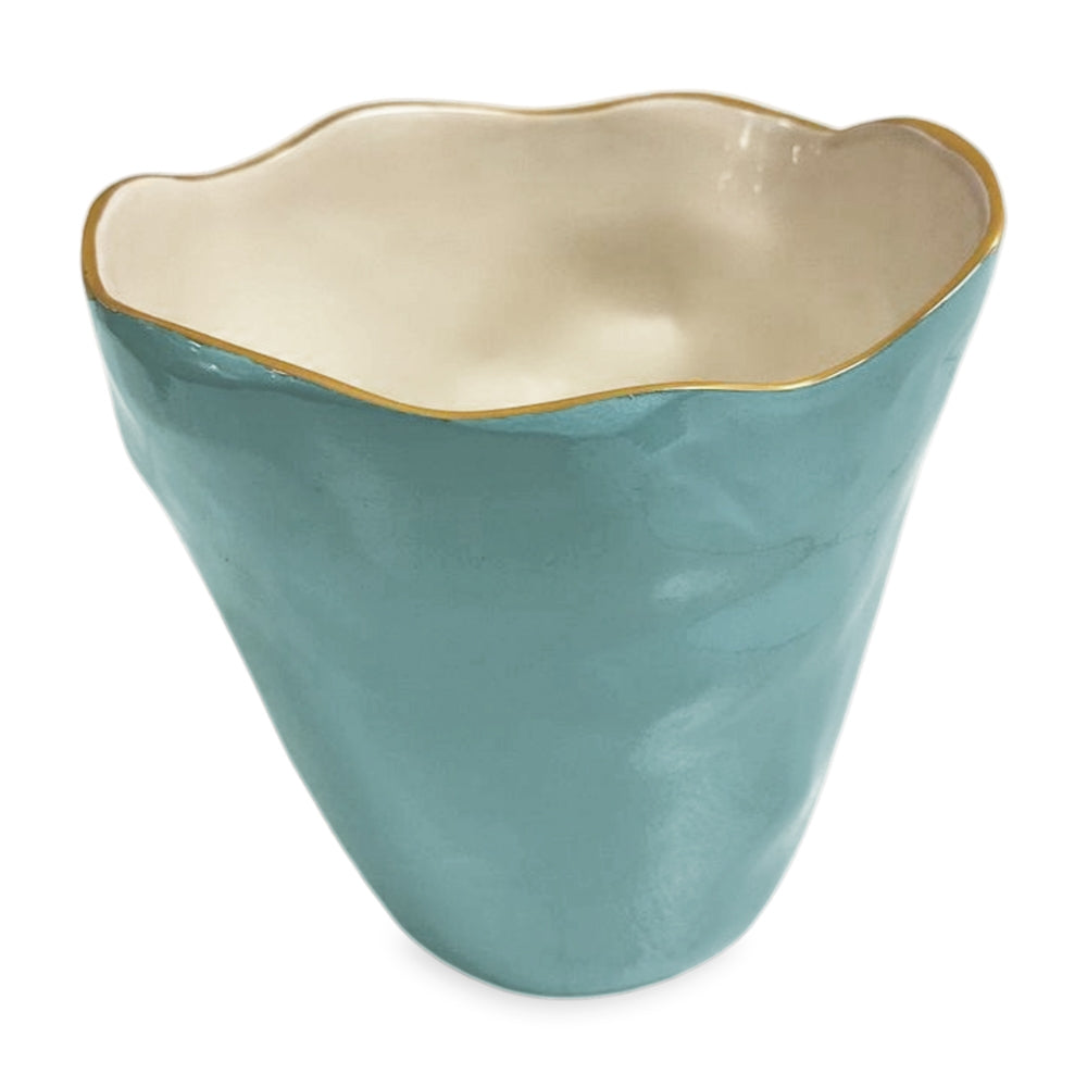 Soho Large Ice Bucket (Turquoise and White)