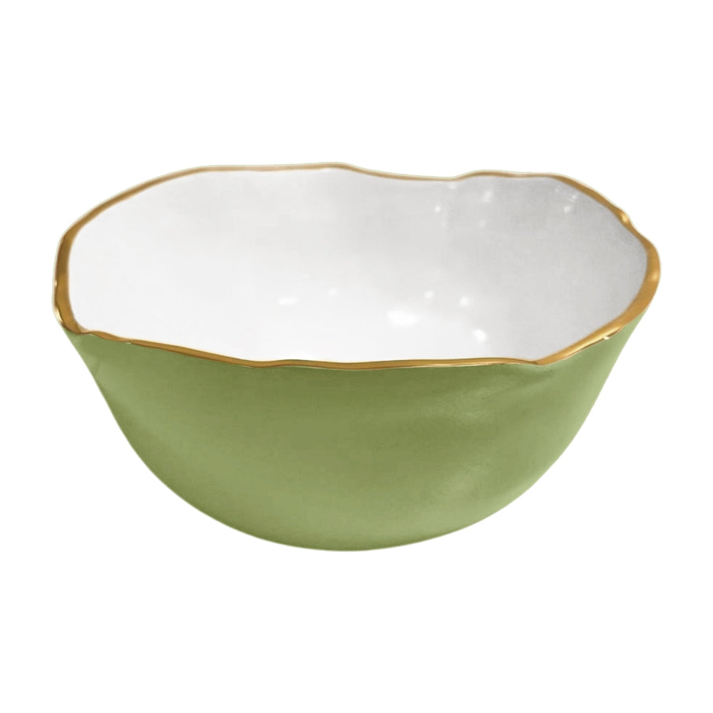 Osaka Large Bowl (Green and White)