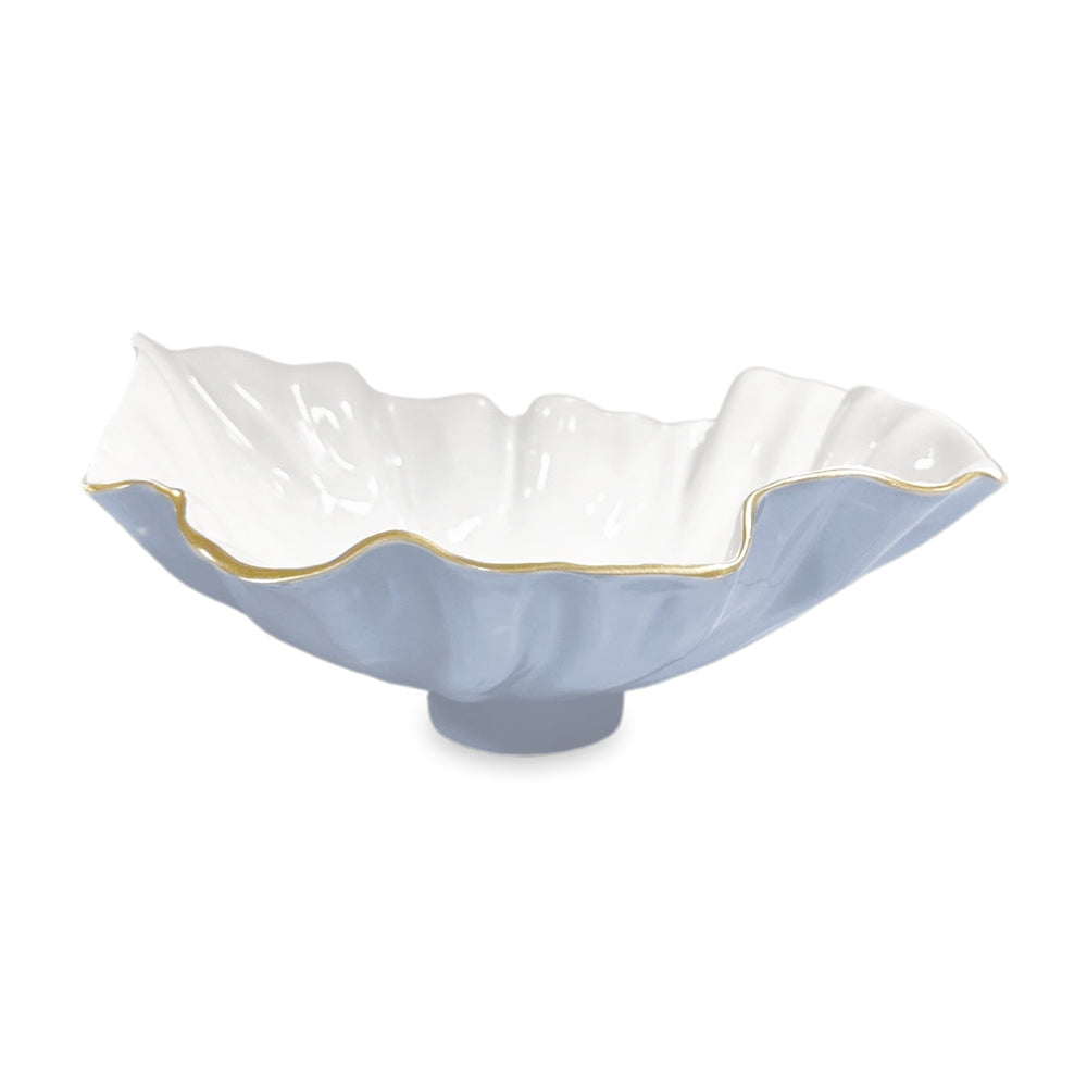 Bloom Medium Bowl (Periwinkle and White)