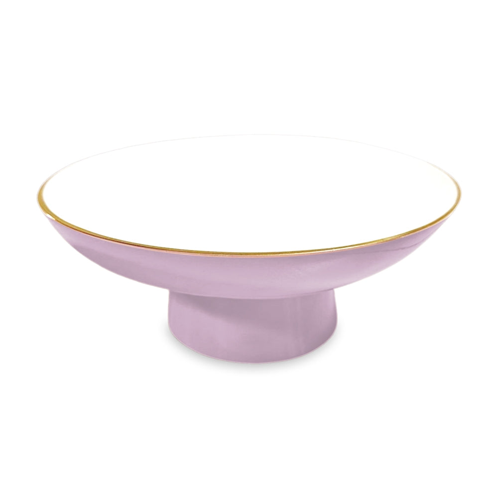 Carnaval Small Pedestal (Lilac and White)