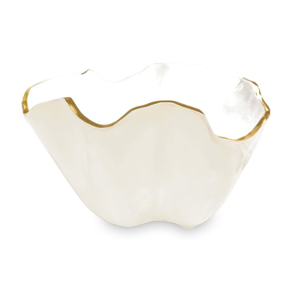 Onyx Ice Bucket (Cream and White)