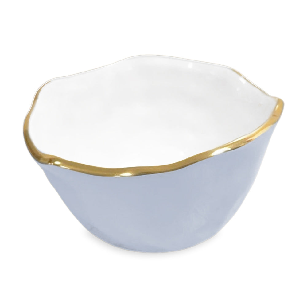 Osaka Small Bowl (Periwinkle and White)