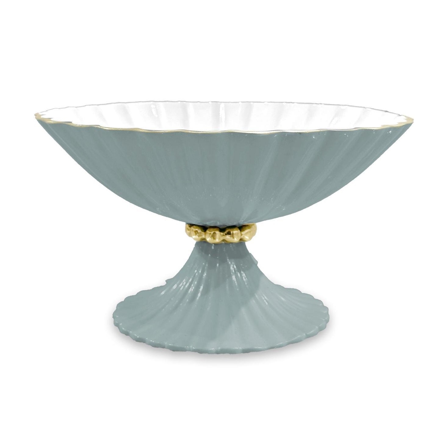 ENCANTO Vienna Small Pedestal (Slate and White)